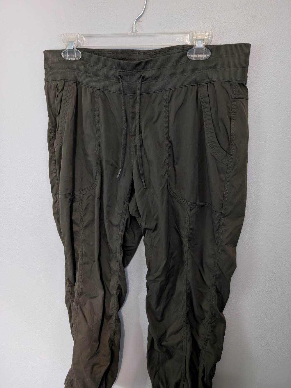 The North Face Olive Green Drawstring Outdoor Jogger Capri Pants Size Large - Picture 3 of 13